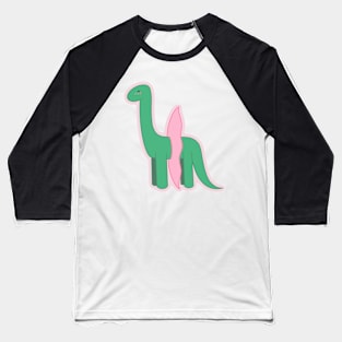 Dinosaur in a Tutu Baseball T-Shirt